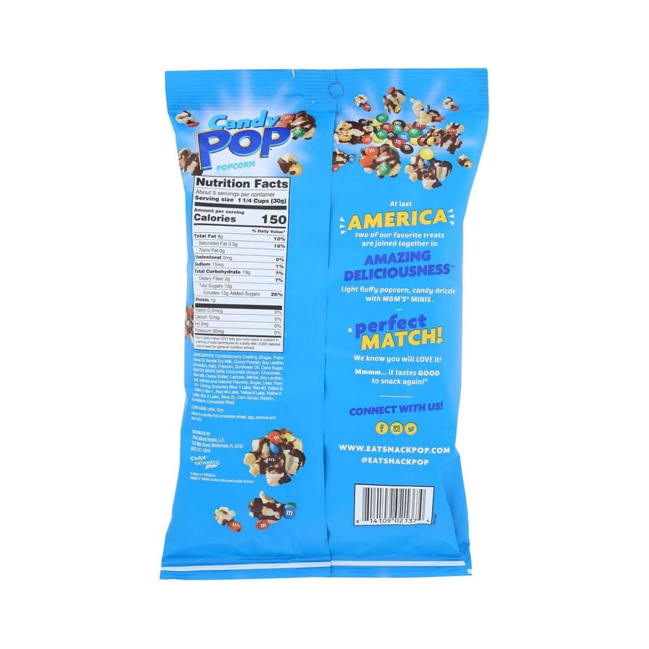 CANDY POP POPCORN M&M'S MINIS