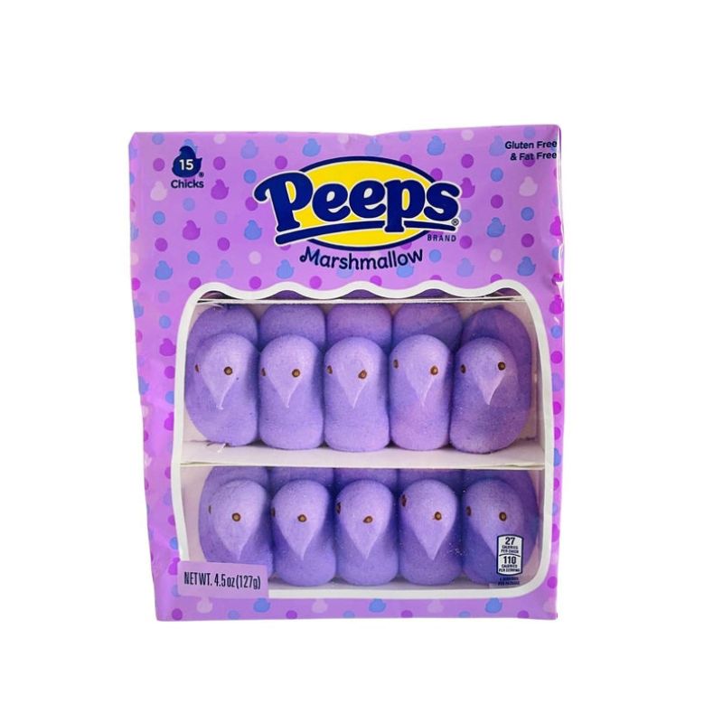 PEEPS MARSHMALLOW 15 CHICKS PURPLE
