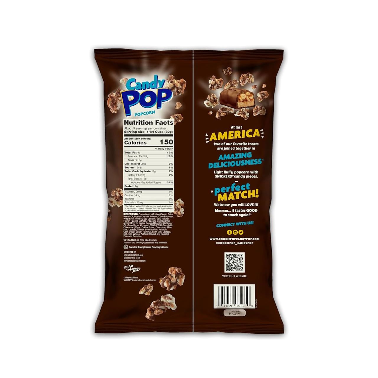 CANDY POP POPCORN SNYCKERS