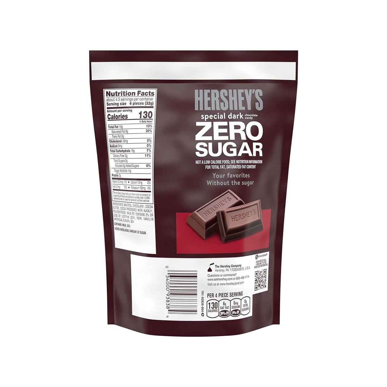 HERSHEYS ZERO SUGAR 5.1 oz