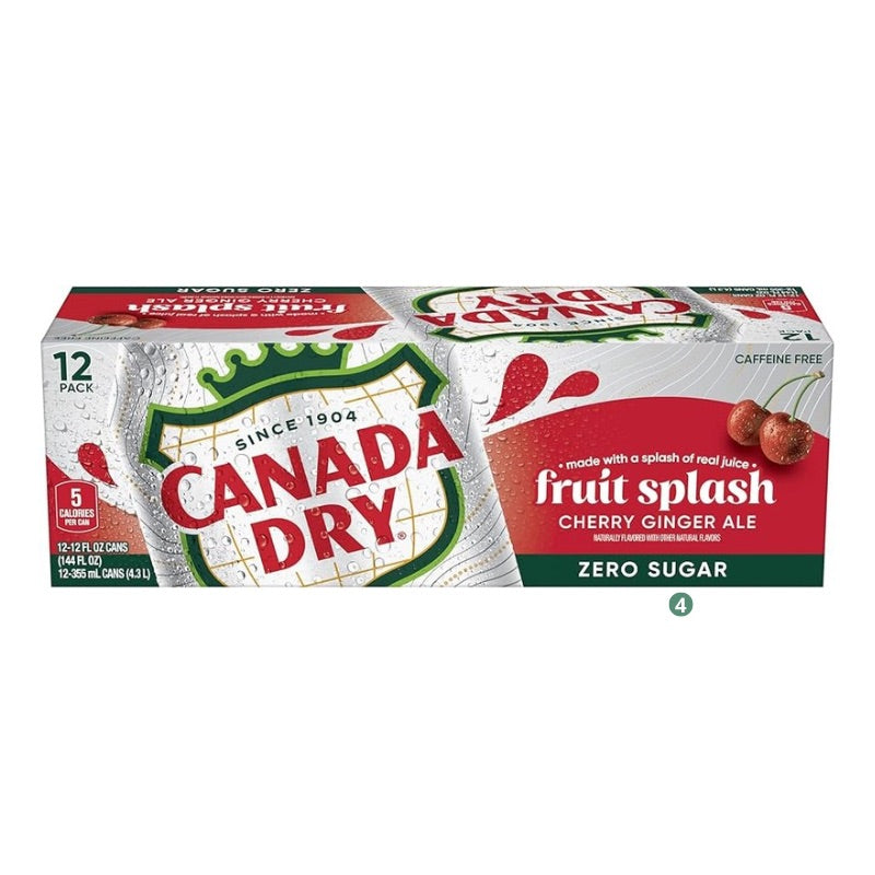 CANADA DRY FRUIT SPLASH CHERRY