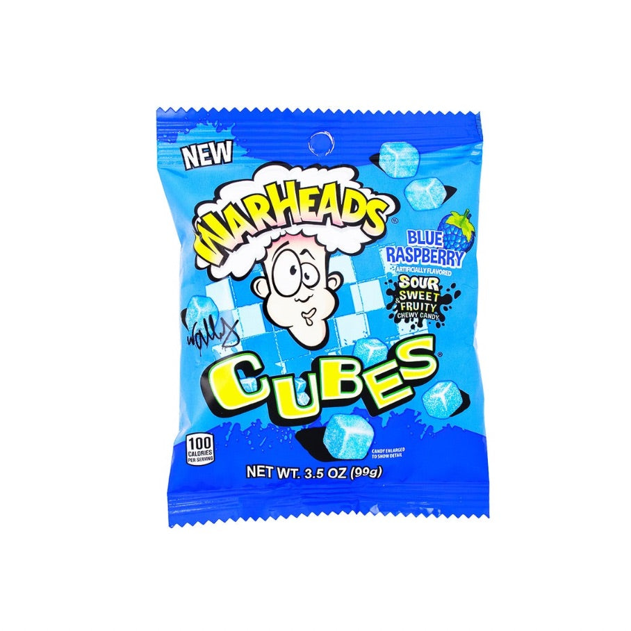WARHEADS CUBES BLUE RASPBERRY