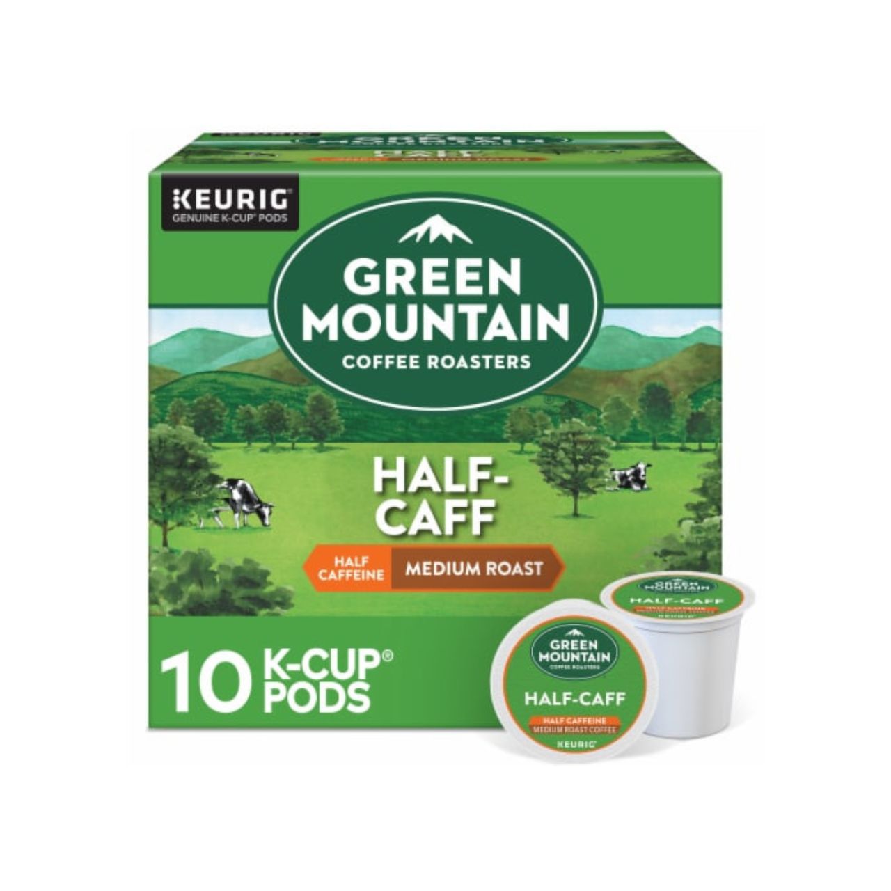 GREEN MOUNTAIN HALF CAFF MEDIUM ROAST 10 k-cup