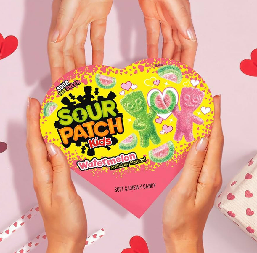 SOUR PATCH WATERMELON HEARTS BOX 3.5