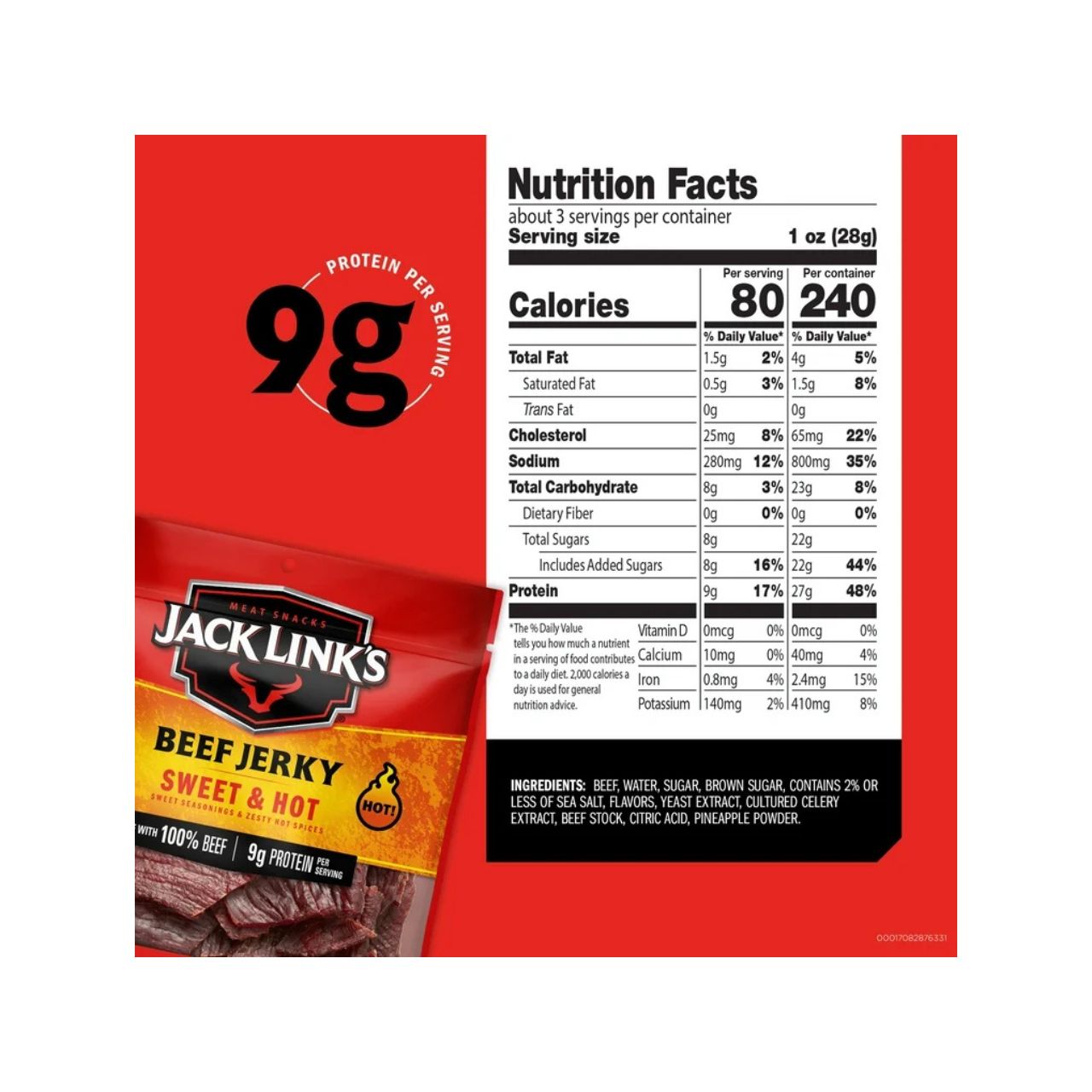 JACK LINKS SWEET & HOT 2.85