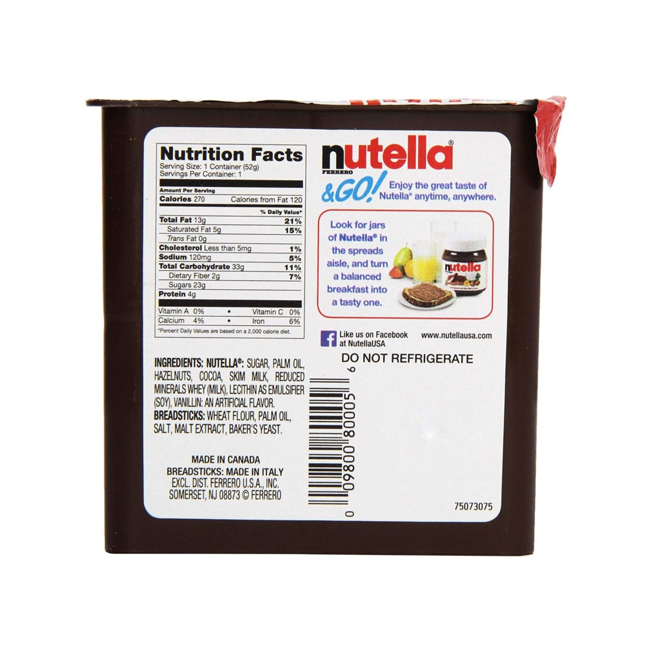 NUTELLA PRETZEL STICKS