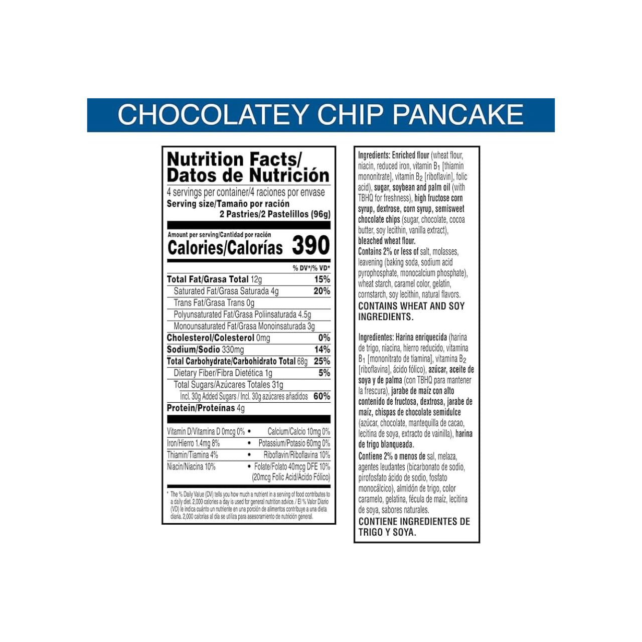 POP TARTS CHOCOLATEY CHIP PANCAKE - 8