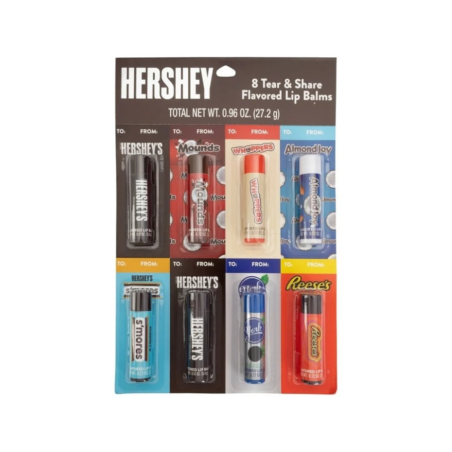 8 TEAR & SHARE FLAVORED LIP BALMS