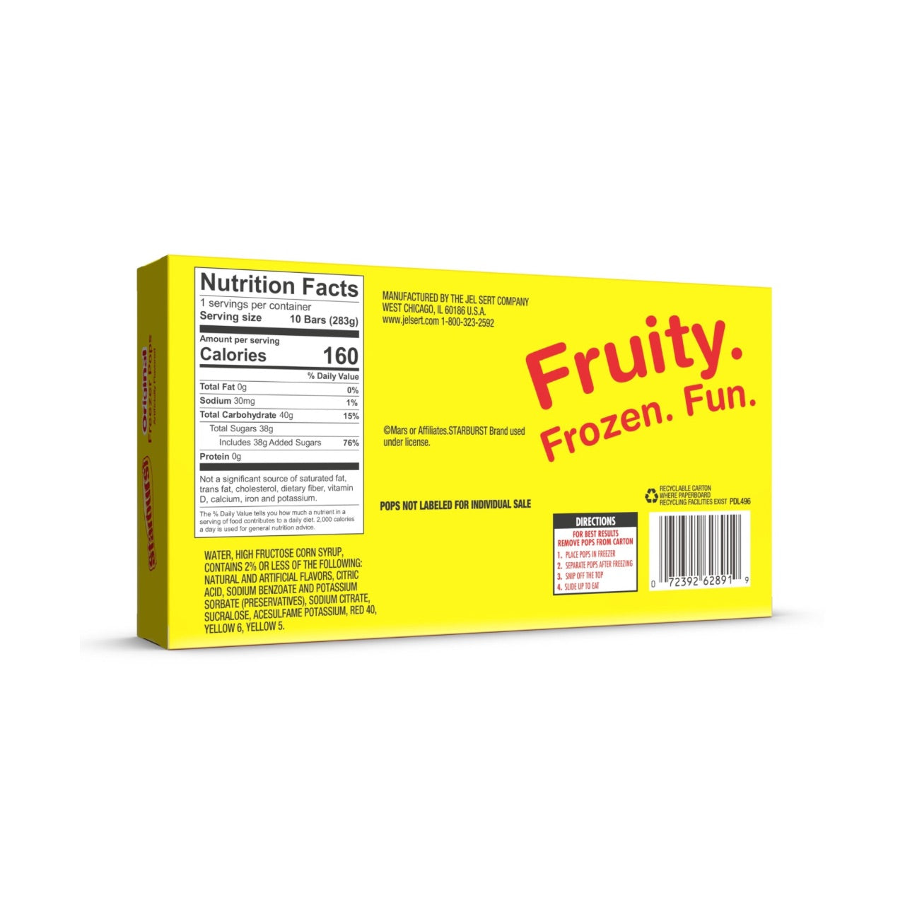 STARBURST FREEZER POPS