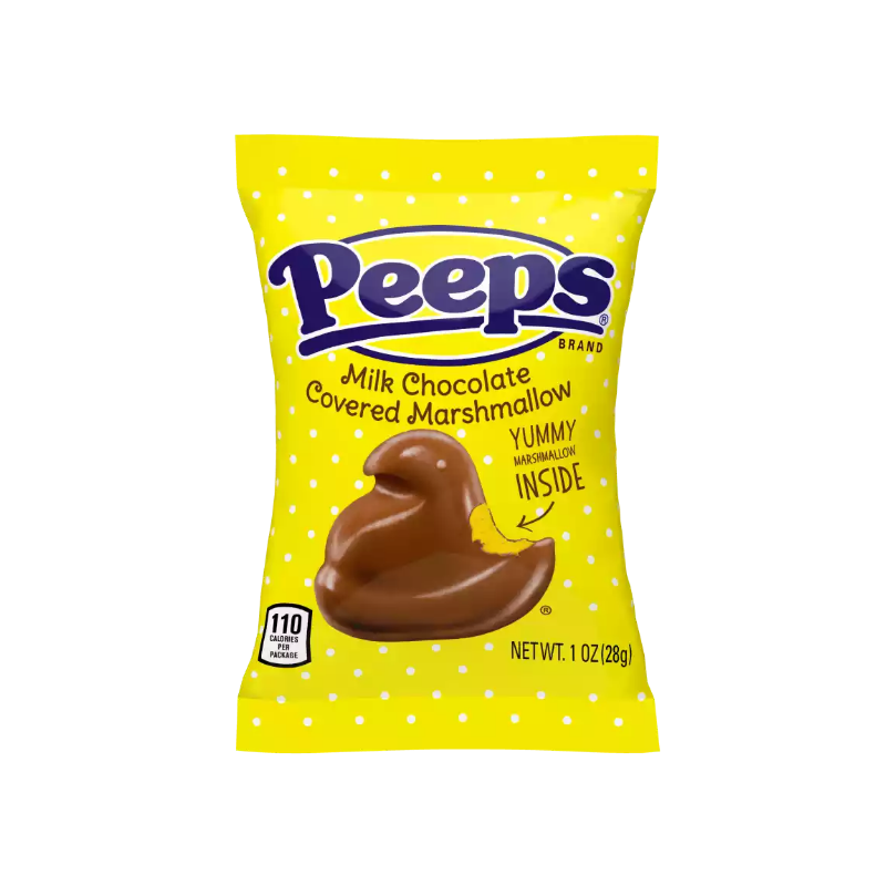 PEEPS MILK CHOCOLATE COVERED MARSHMALLOW