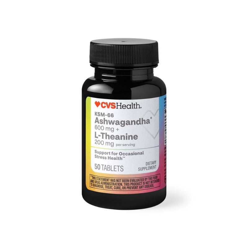 CVS HEALT ASHWAGANDHA 600MG + L-THEANINE