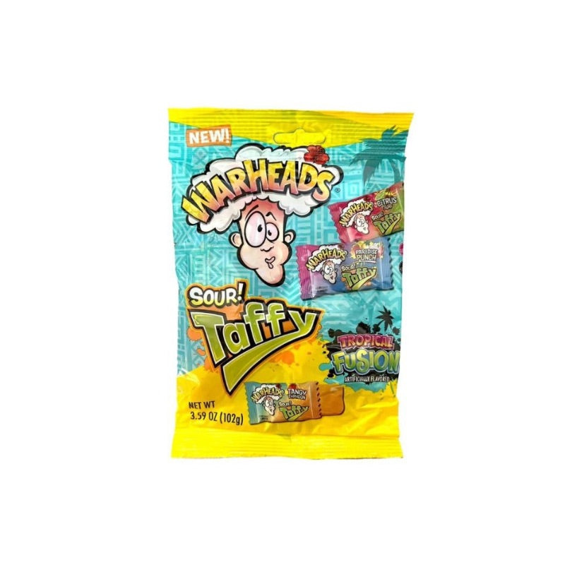 WARHEADS SOUR TAFFY TROPICAL