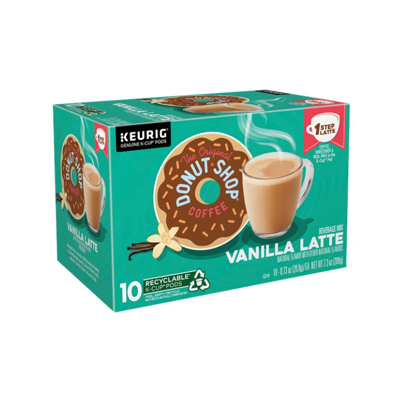 DONUT SHOP COFFEE VANILLA LATTE