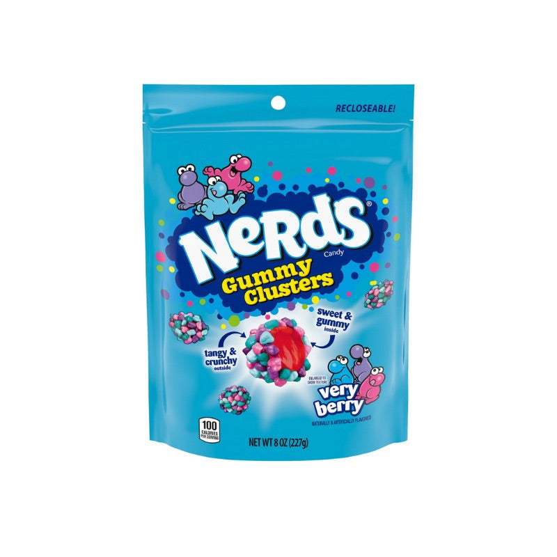 NERDS GUMMY CLUSTERS VERY BERRY 8oz