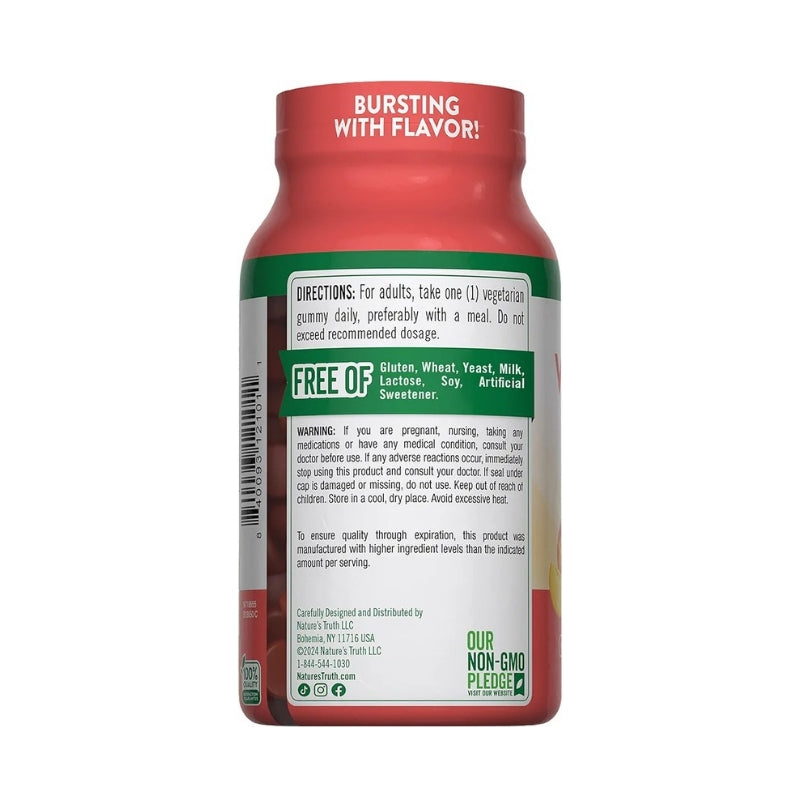 NATURE'S TRUTH VITAMIN D3 5,000 IU GUMMIES PEACH FLAVOR