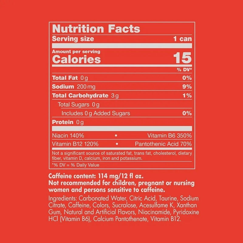 RED BULL WATERMELON ZERO SUGAR 8 oz