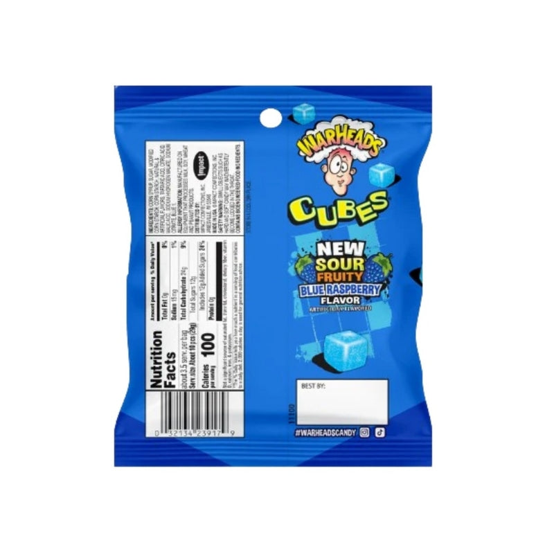 WARHEADS CUBES BLUE RASPBERRY
