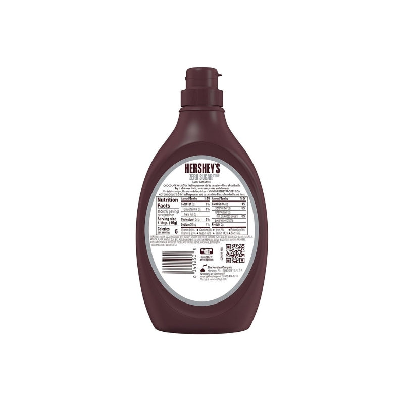 HERSHEYS ZERO SUGAR SYRUP 17.5oz