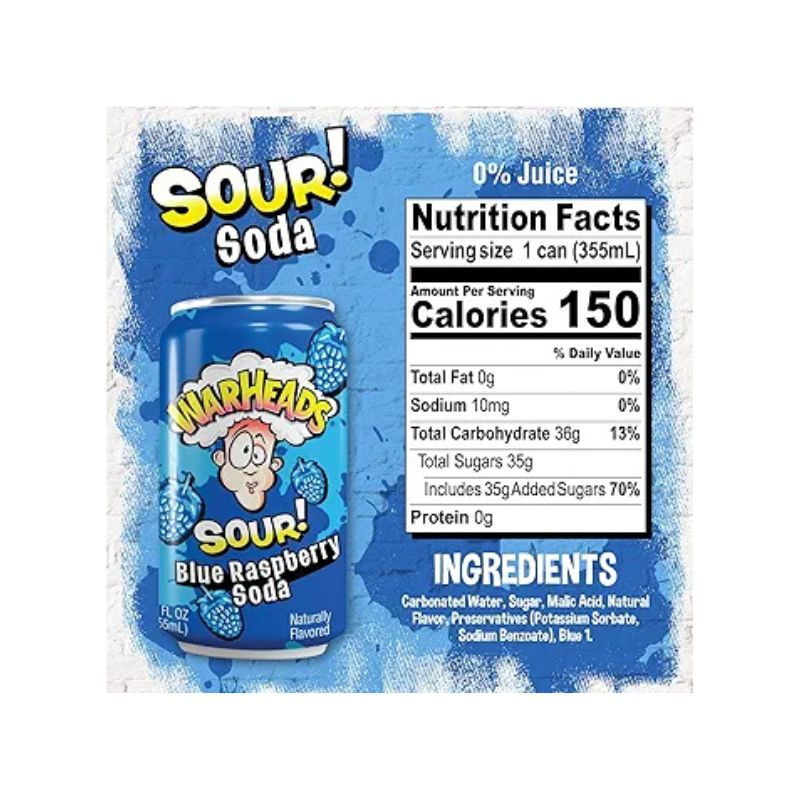 WARHEADS SOUR BLUE SODA