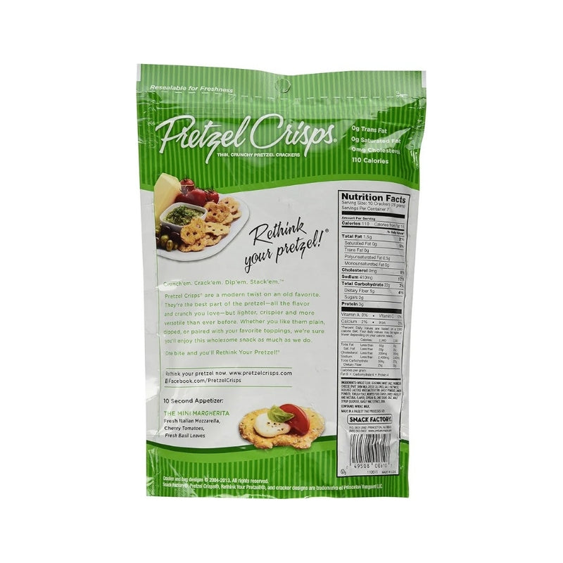 PRETZEL CRISPS GARLIC PARMESAN
