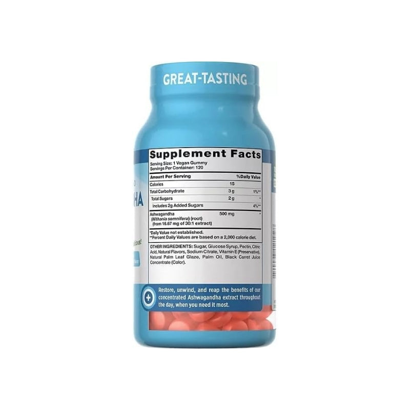ASHWAGANDHA NATURES TRUTH GUMMIES TROPICAL FLAVOR