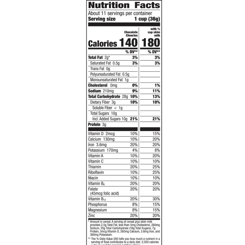CHEERIOS CHOCOLATE 14.3oz