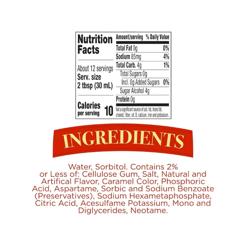 LOG CABIN SUGAR FREE 24oz