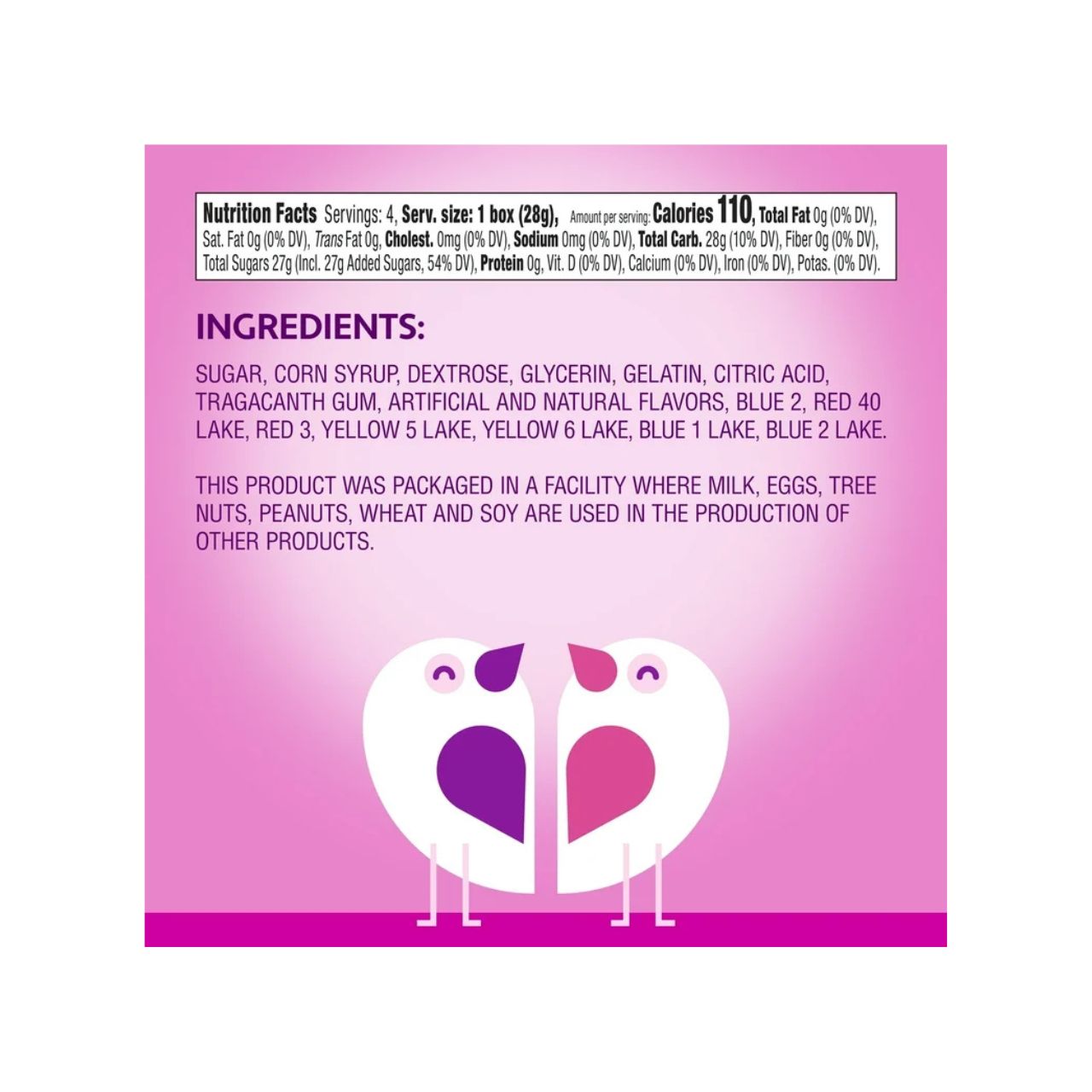 BRACHS CONVERSATION HEARTS    4 pack