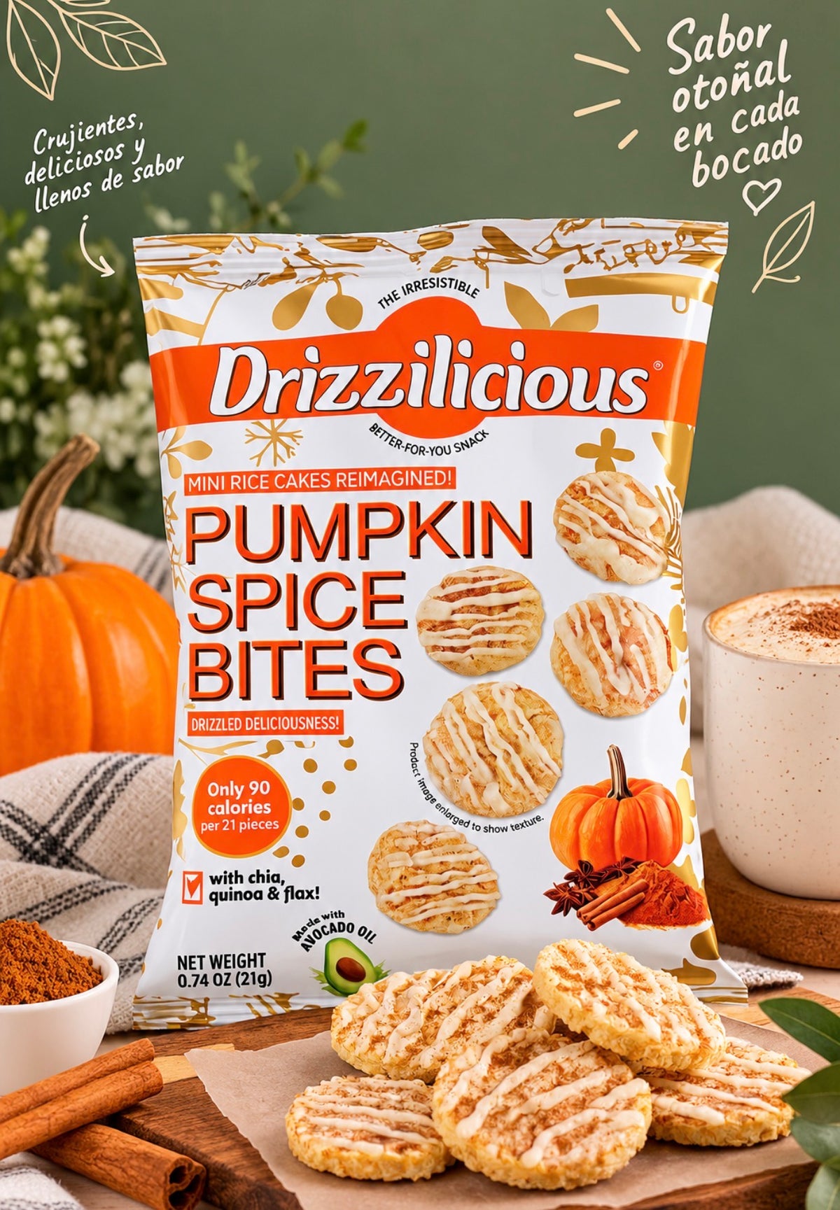 DRIZZILICIOUS PUMPKIN SPICE BITES