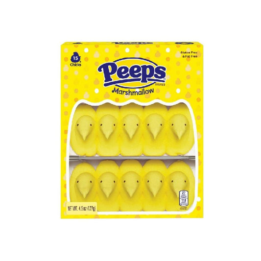 PEEPS MARSHMALLOW 15 CHICKS YELLOW