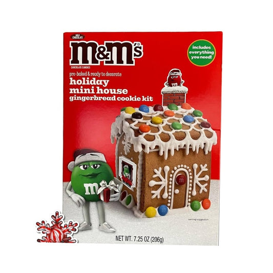 M&MS HOLIDAY MINI HOUSE GINGERBREAD COOKIE KIT