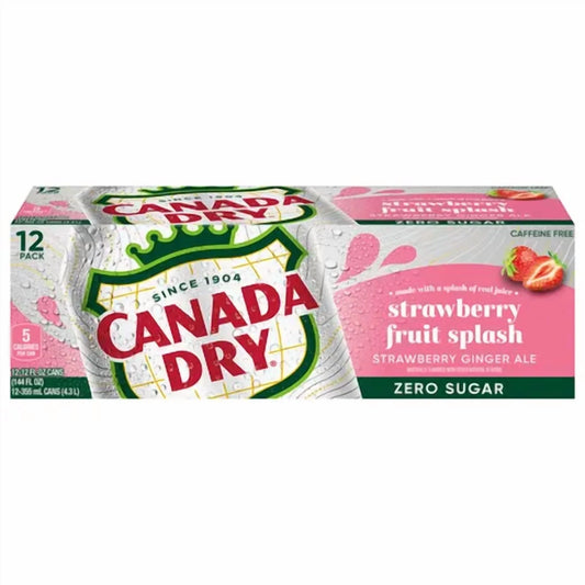 Canada DRY Zero Sugar Strawberry