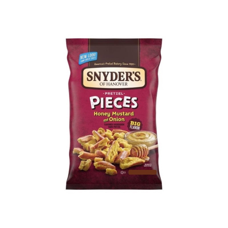 SNYDERS PIECES HONEY MUSTARD ONION 3.5 oz