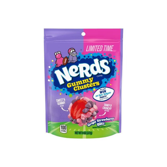 NERDS GUMMY CLUSTER GRAPE, STRAWBERRY BLIZ