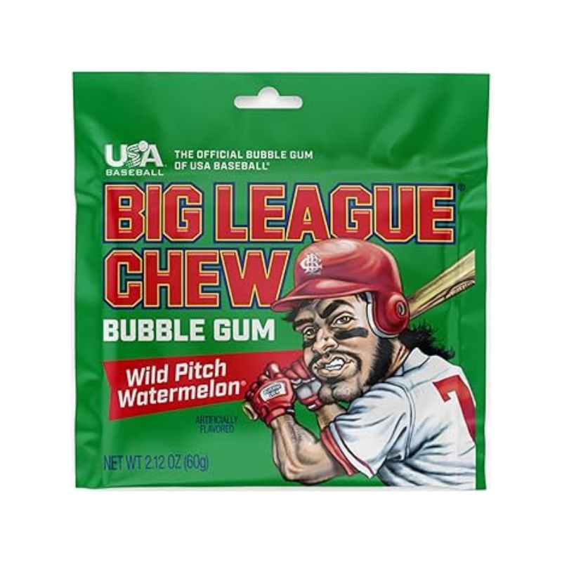 BIG LEAGUE CHEW BUBBLE GUM WILD PITCH WATERMELON