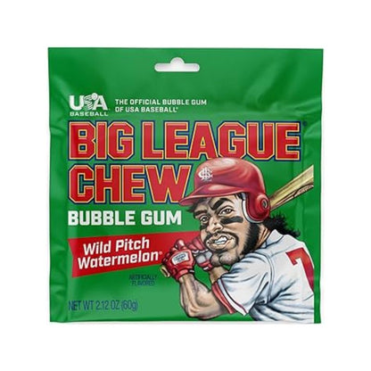 BIG LEAGUE CHEW BUBBLE GUM WILD PITCH WATERMELON