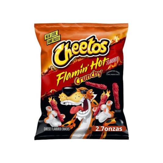 Cheetos flamin hot crunchy 2.7 oz
