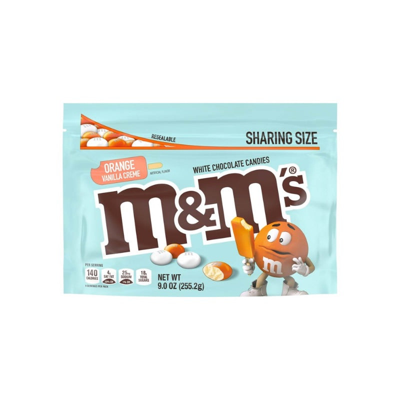 M&MS ORANGE WHITE CHOCOLATE CANDIES