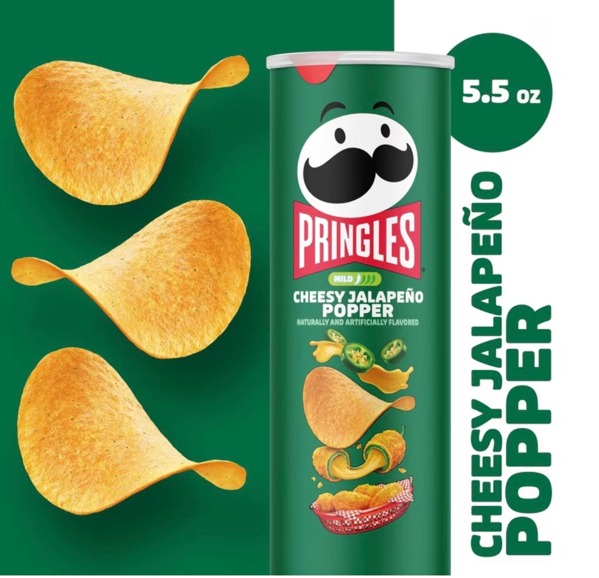 PRINGLES CHEESY JALAPEÑO POPPER