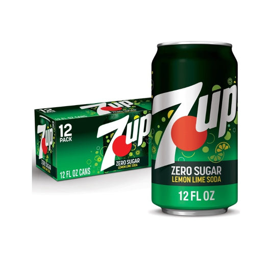 7UP ZERO SUGAR LEMON LIME SORA