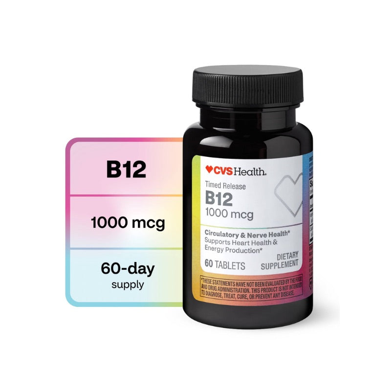 VITAMINA B12 CVS 60 TABLETAS