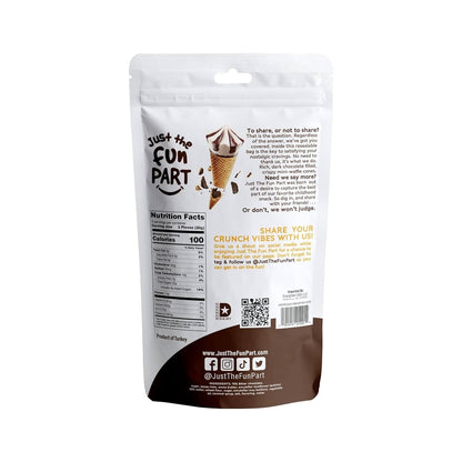 FUN PART WAFFLE CONES DARK CHOCOLATE