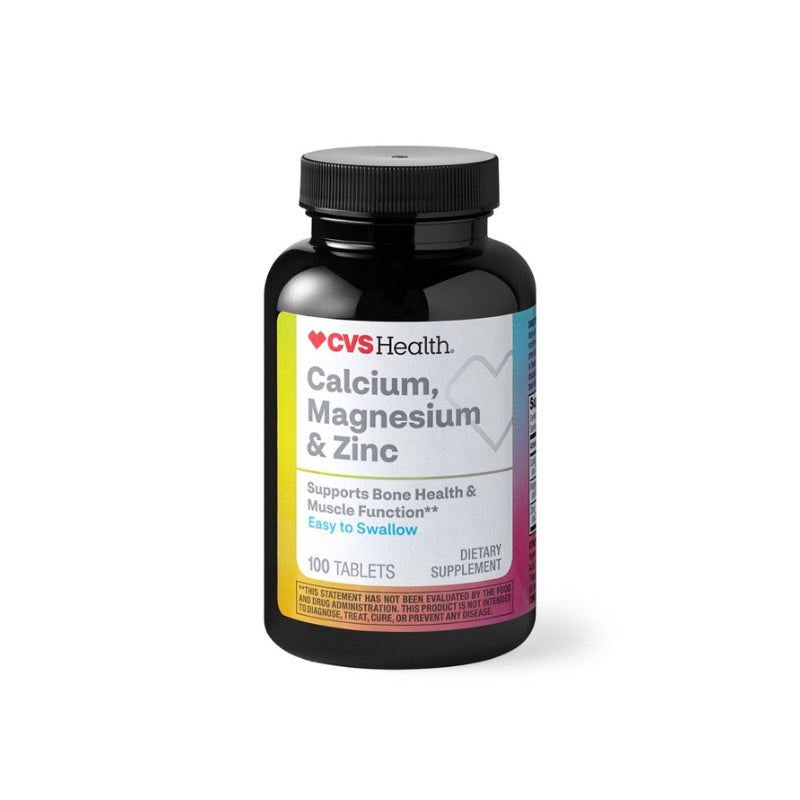 CALCIUM MAGNESIUM & ZINC 100 tabletas