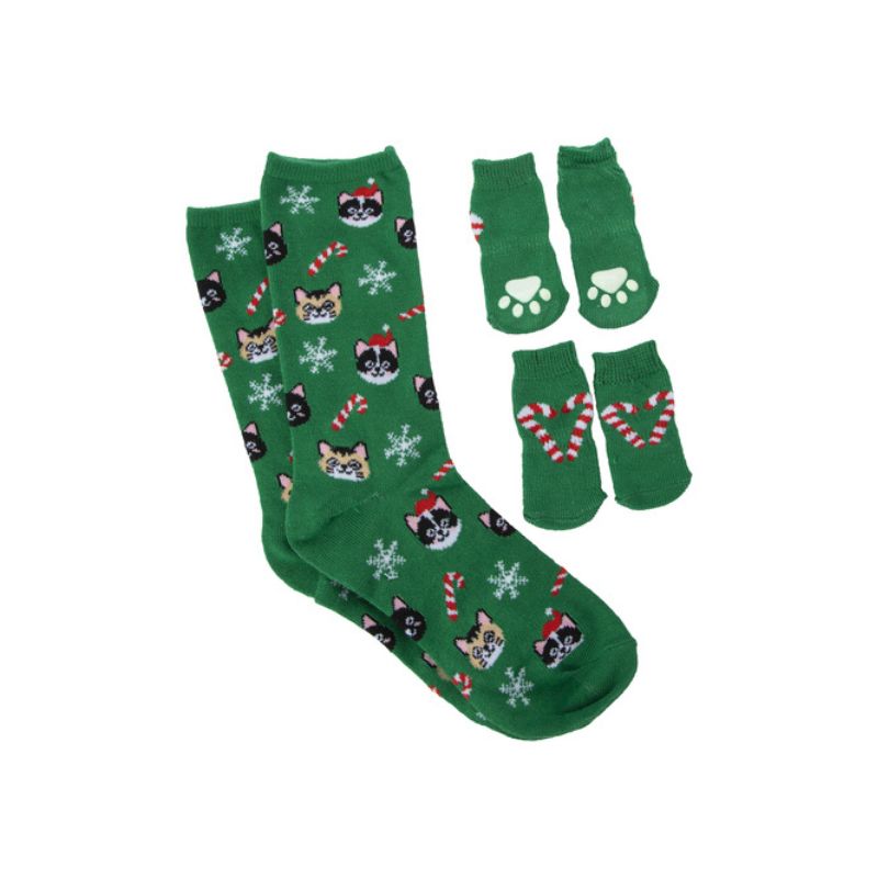 PET AND OWNER SOCKS VERDE