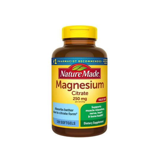 MAGNESIUM CITRATE NATURE MADE  250mg 120 cápsulas