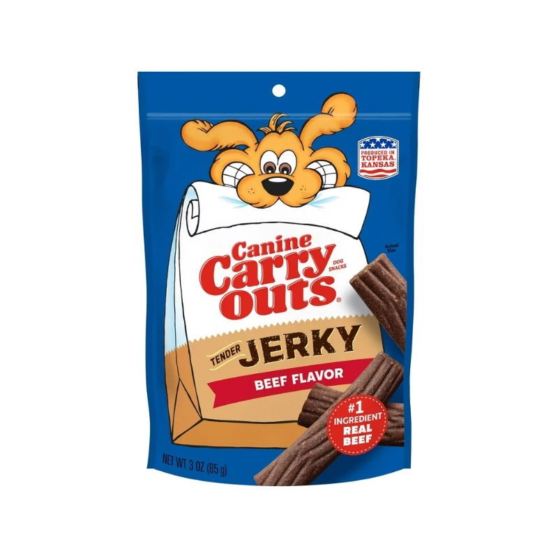 CANINE CARRY OUTS JERKY FLAVOR 3 oz