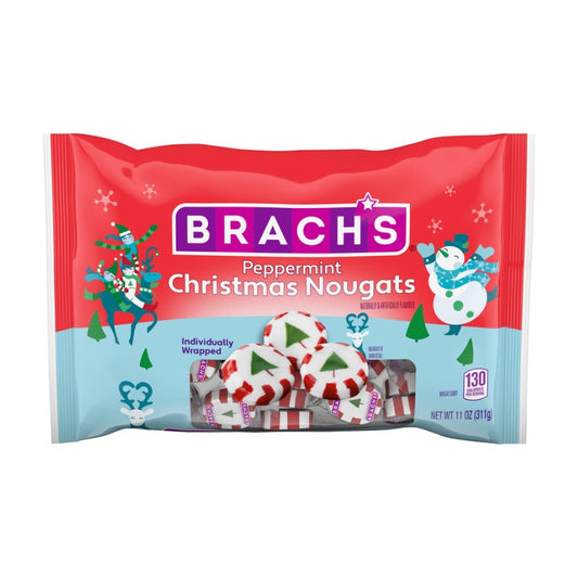 BRACH PEPPERMINT CHRISTMAS NOUGATS