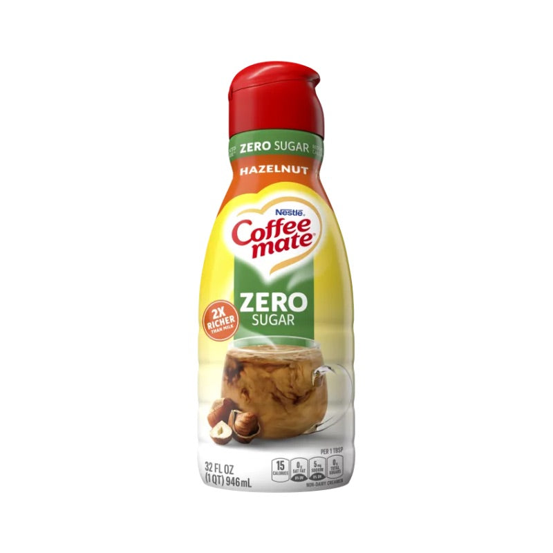 COFFEE MATE HAZELNUT ZERO SUGAR