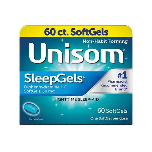 UNISOM SLEEPGEL 50 MG 60 SOFT GEL