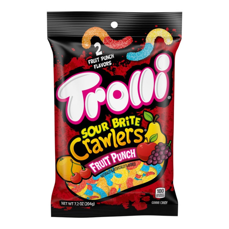 TROLLI SOUR BRITE CRAWLERS FRUIT PUNCH